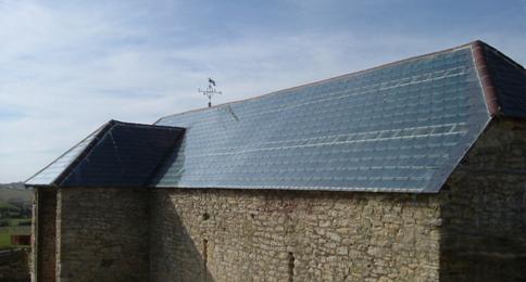 eweleaze farm campsite dorset with solar thermal slates