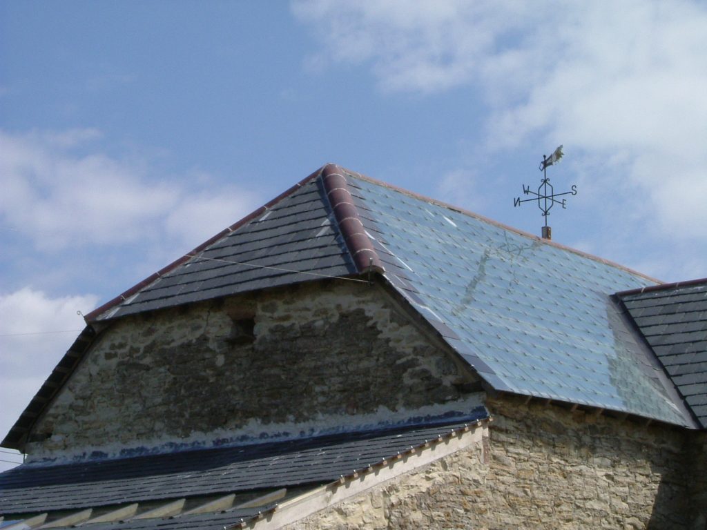 eweleaze farm campsite dorset with solar thermal slates